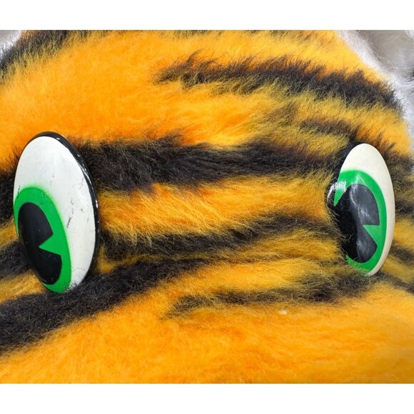 Vintage Stuffed Animal Tiger Plush Beloved Toys 80s Retro Jungle Carnival Prize - Picture 7 of 9